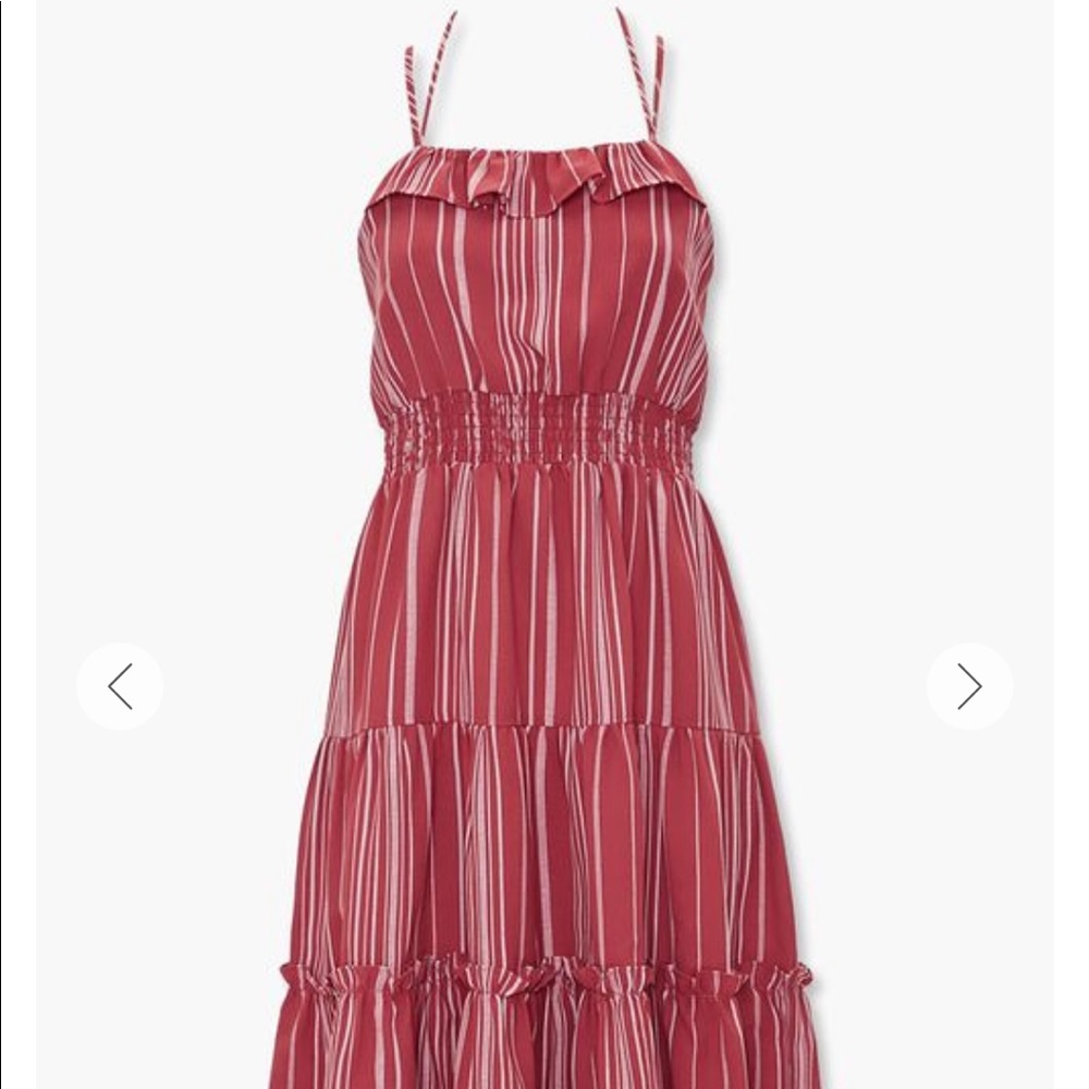 Striped halter dress